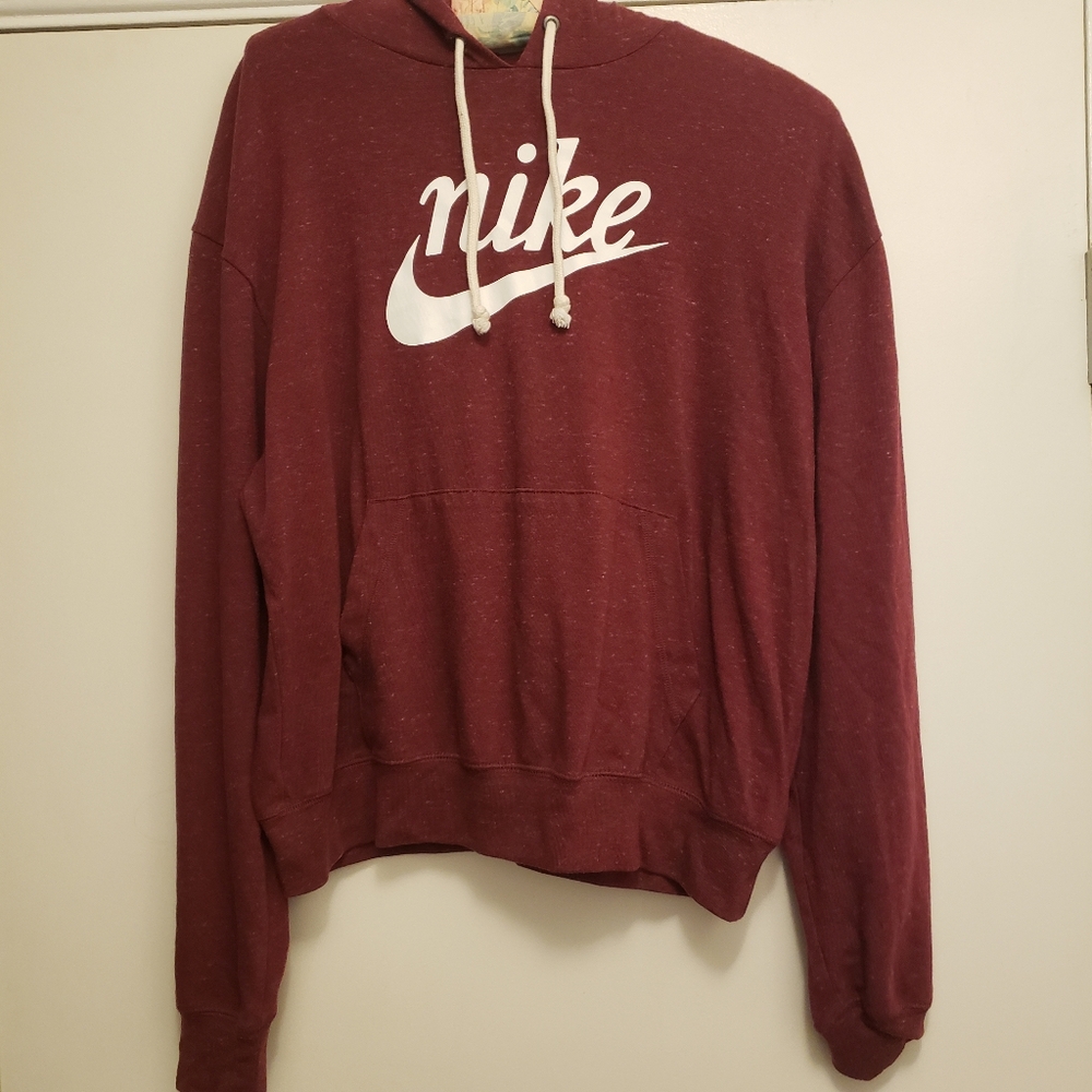 Nike Women's Maroon Hoodie SIZE MEDIUM